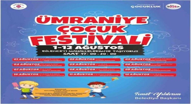 Ümraniye Çocuk Festivali başlıyor