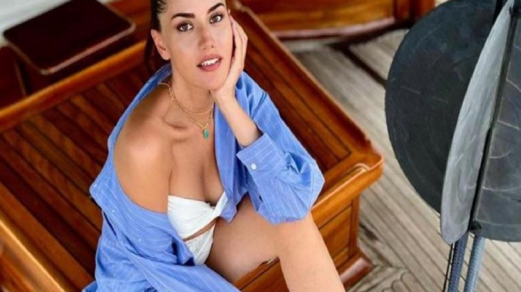 2. kez hamilelik heyecanı yaşayan Fahriye Evcen, bikinili pozlarını paylaştı