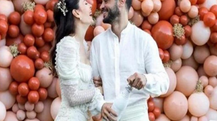 Berk Oktay ve Yıldız Çağrı Atiksoy çifti nikah masasına oturdu