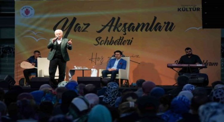 Nihat Hatipoğlu ve Abdurrahman Önül ‘Yaz Akşamları Sohbetlerinde Ümraniye halkı ile buluştu