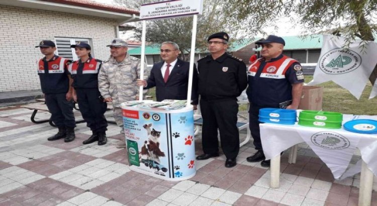 Jandarmadan Hayvanları Koruma Günü standı, “HAYDİ” Uygulaması tanıtımı