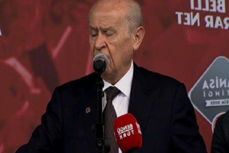 MHP başkanı Bahçeli, Manisa’da konuşuyor (CANLI)