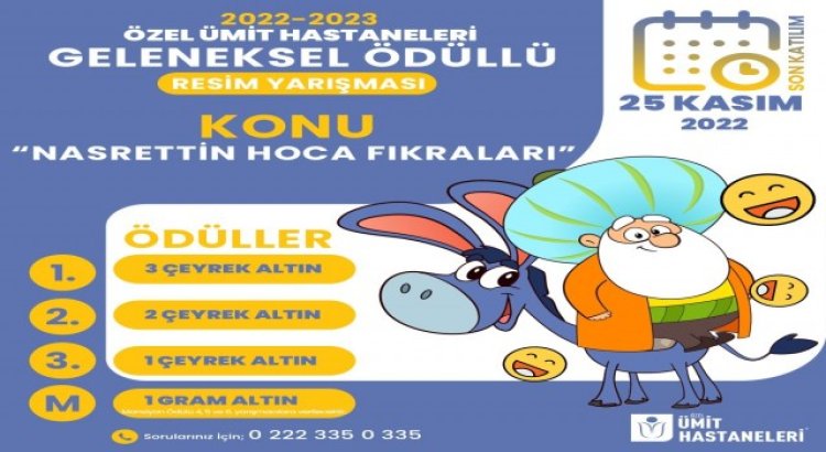 Çocuklar Nasreddin Hoca fıkralarını resimleyecek