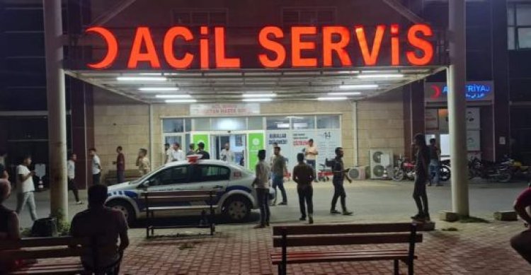 Akçakale&#039;de taşlı sopalı kavga