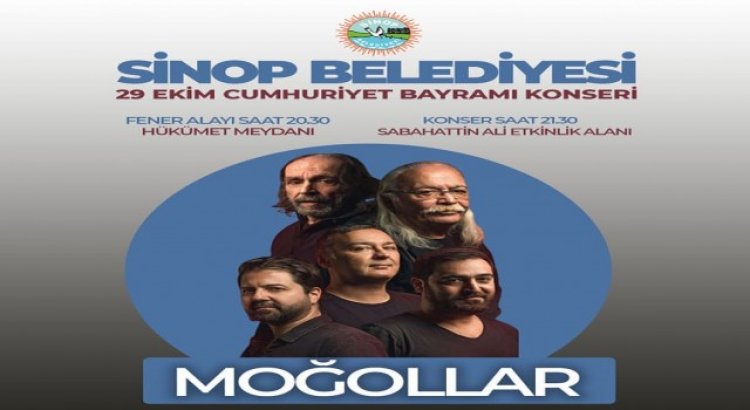 Sinop Belediyesinden Cumhuriyet Bayramında konser