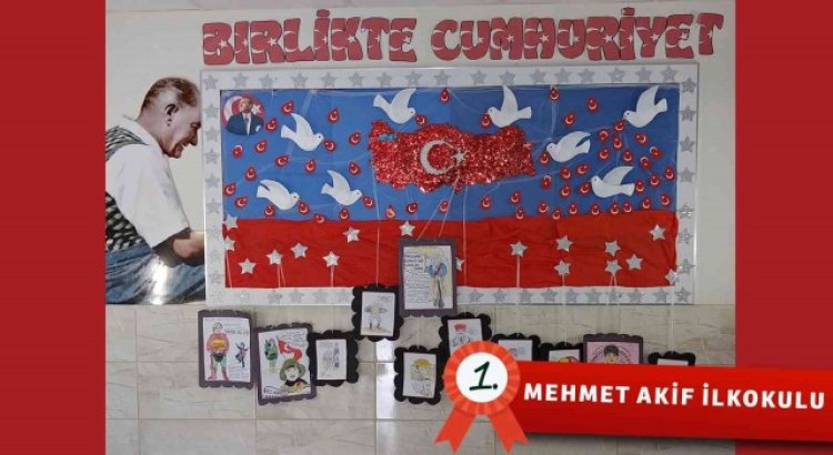 “29 Ekim Cumhuriyet Bayramı” temalı resim yarışmasının sonuçları açıklandı