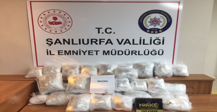 Şanlıurfa&#039;da tır da uyuşturucu madde ele geçti