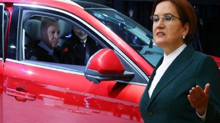 Evvel Erdoğan’a teşekkür etti, sonra yerden yere vurdu! Akşener’den dikkat çeken Togg çıkışı