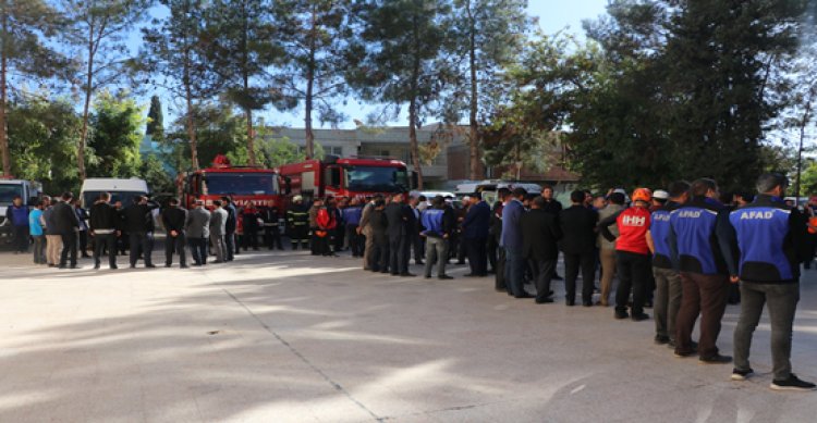 Urfa&#039;da 16 bin 434 öğrencinin katılımıyla tatbikat gerçekleşti