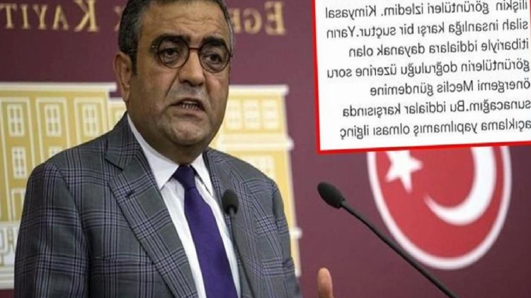 TSK’nın kimyasal silah kullandığına yönelik paylaşımda bulunan CHP’li Tanrıkulu hakkında fezleke