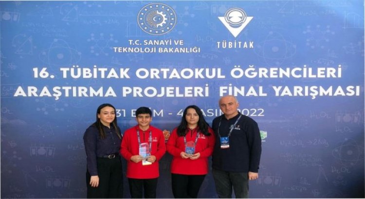 SANKO Okulları öğrencileri TÜBİTAKta Türkiye üçüncüsü oldu