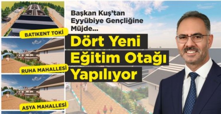 Başkan Kuş’tan Eyyübiye Gençliğine Dört Büyük Müjde