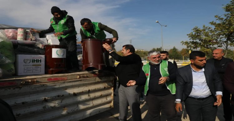 Şanlıurfa’dan Suriye’ye 7 tır insanı yardın gönderildi