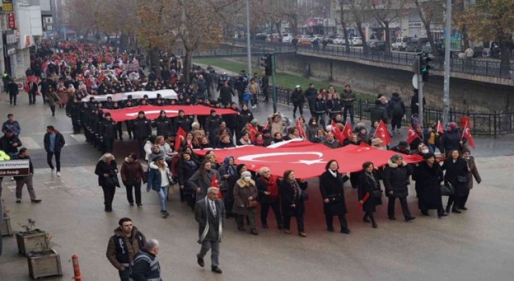 İlk kadın mitinginin yıldönümü etkinliği