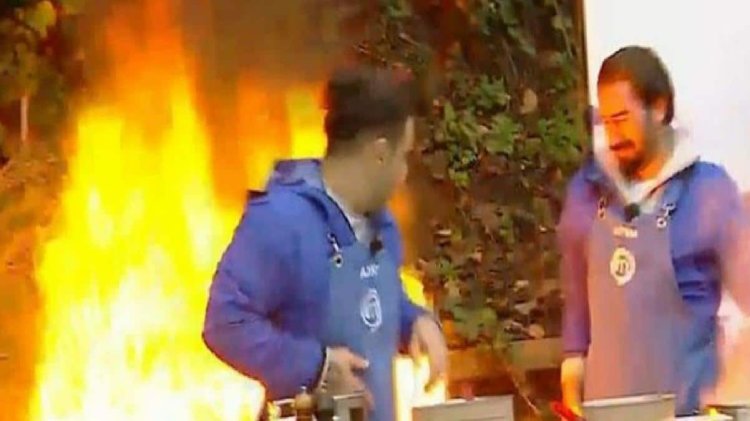 MasterChef Türkiye’nin çekiminde yangın çıktı! Yarışmacılar, alevlerin ortasında kaldı