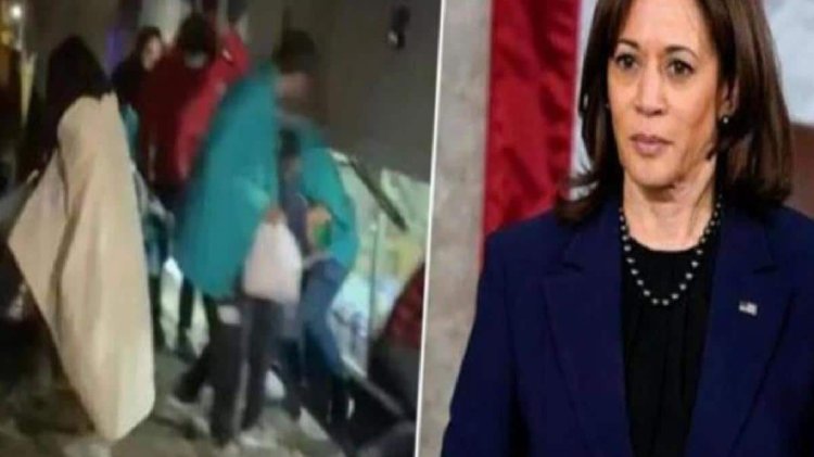 ABD Lider Yardımcısı Kamala Harris’e NOEL sürprizi! Kapısının önünde inanılmaz bir görünüm oluştu