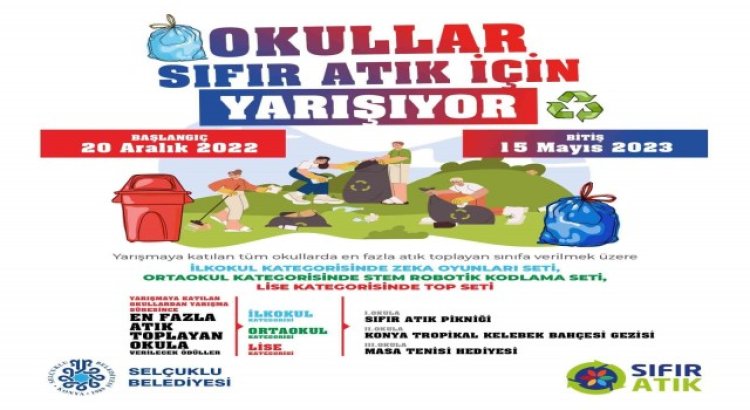 Selçukluda okullar sıfır atık için yarışıyor