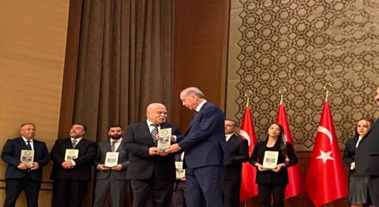 Cumhurbaşkanı Erdoğandan Erol Maraşa gururlandıran ödül