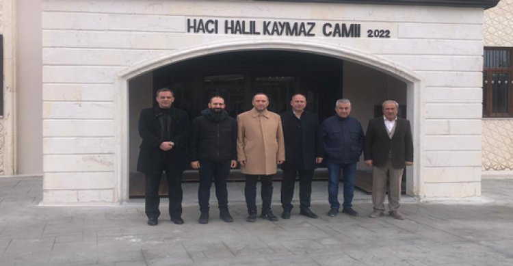 Hacı Halil Kaymaz Camii Dua&#039;larla İbadete Açıldı