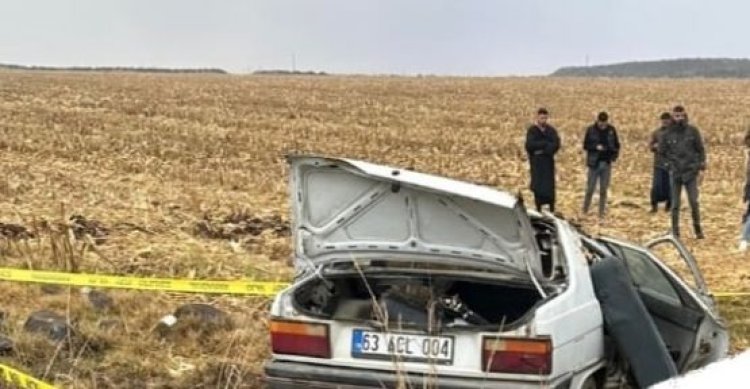 Şanlıurfa’da otomobil şarampole yuvarlandı, 1 ölü