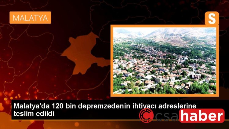 Malatya’da 120 bin depremzedenin ihtiyacı adreslerine teslim edildi