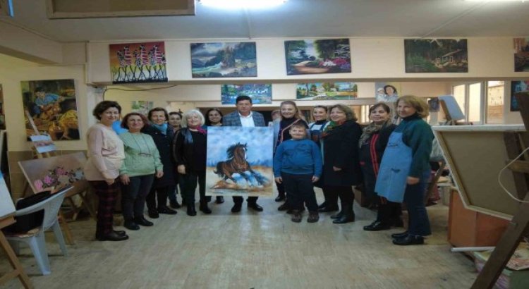 Nazilli Belediyesinin sanat kurslarına yıl boyu yoğun ilgi