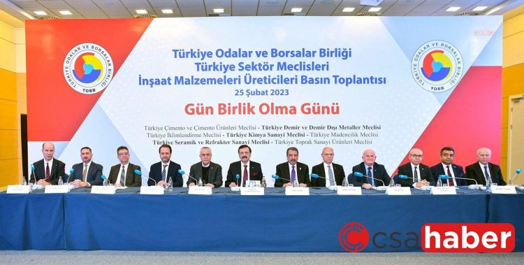 TOBB Başkanı Hisarcıklıoğlu: “Girdi Maliyetlerinde Artış Olmadığı Sürece Depremden Etkilenen 11 İlde İnşaat Malzemeleri Ürün Fiyatları Sabitleniyor”