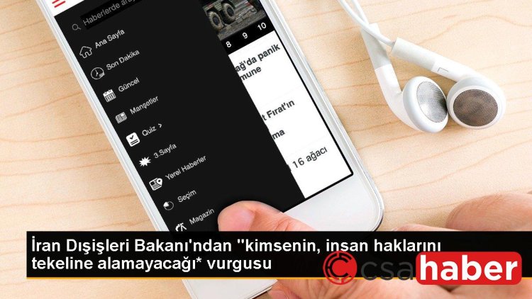 İran Dışişleri Bakanı’ndan “kimsenin, insan haklarını tekeline alamayacağı* vurgusu