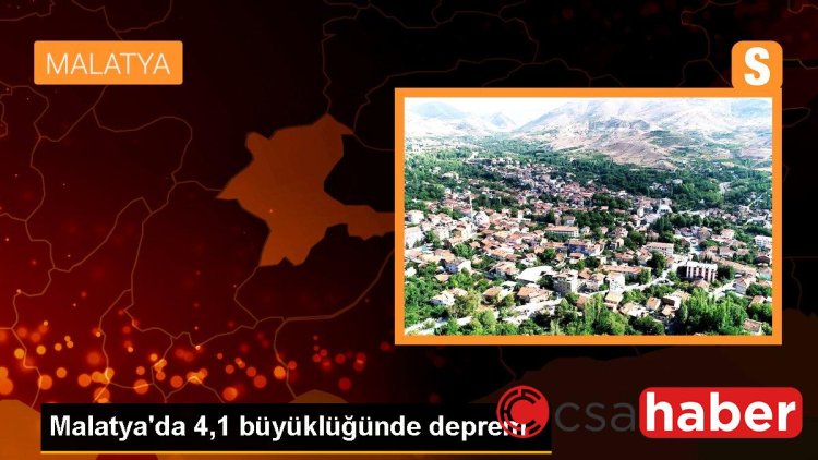 Malatya’da 4,1 büyüklüğünde deprem