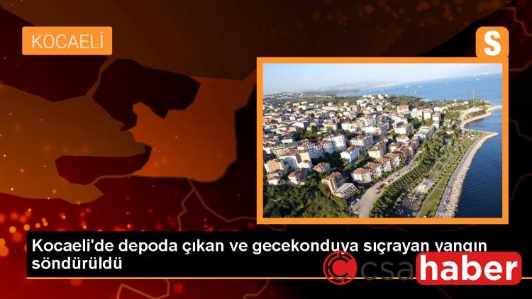 Kocaeli’de depoda çıkan ve gecekonduya sıçrayan yangın söndürüldü