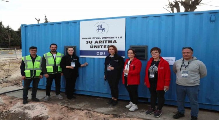 DEÜden Adıyamana Mobil İçme Suyu Arıtma Tesisi desteği