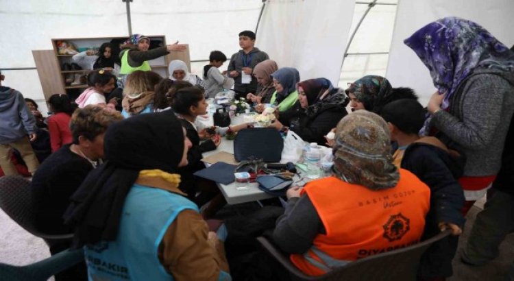 El sanatları atölyeleri depremzede kadınlar için psikoterapi merkezi haline geldi