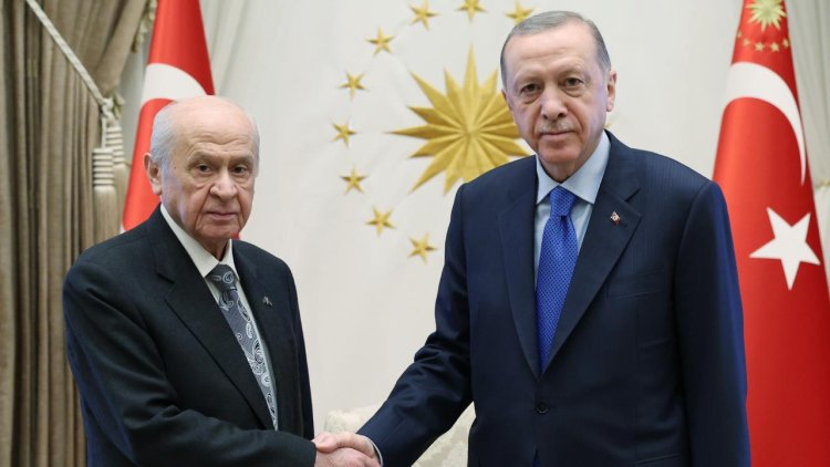 Cumhurbaşkanı Erdoğan, Bahçeli’yi kabul etti