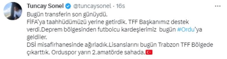 Orduspor, futbol sahalarına geri döndü! Amatör ligden başlayacaklar