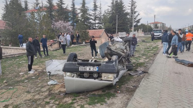 Konya’da trafik kazası: 1 ölü, 1 yaralı