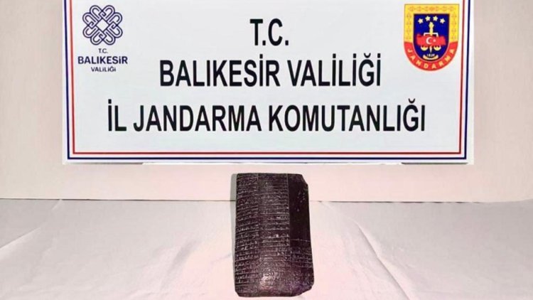 Balıkesir’de tarihi eser operasyonu: Sümerlere ait reçete ele geçirildi