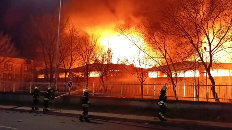 Tekirdağ’daki fabrika yangını kontrol altında