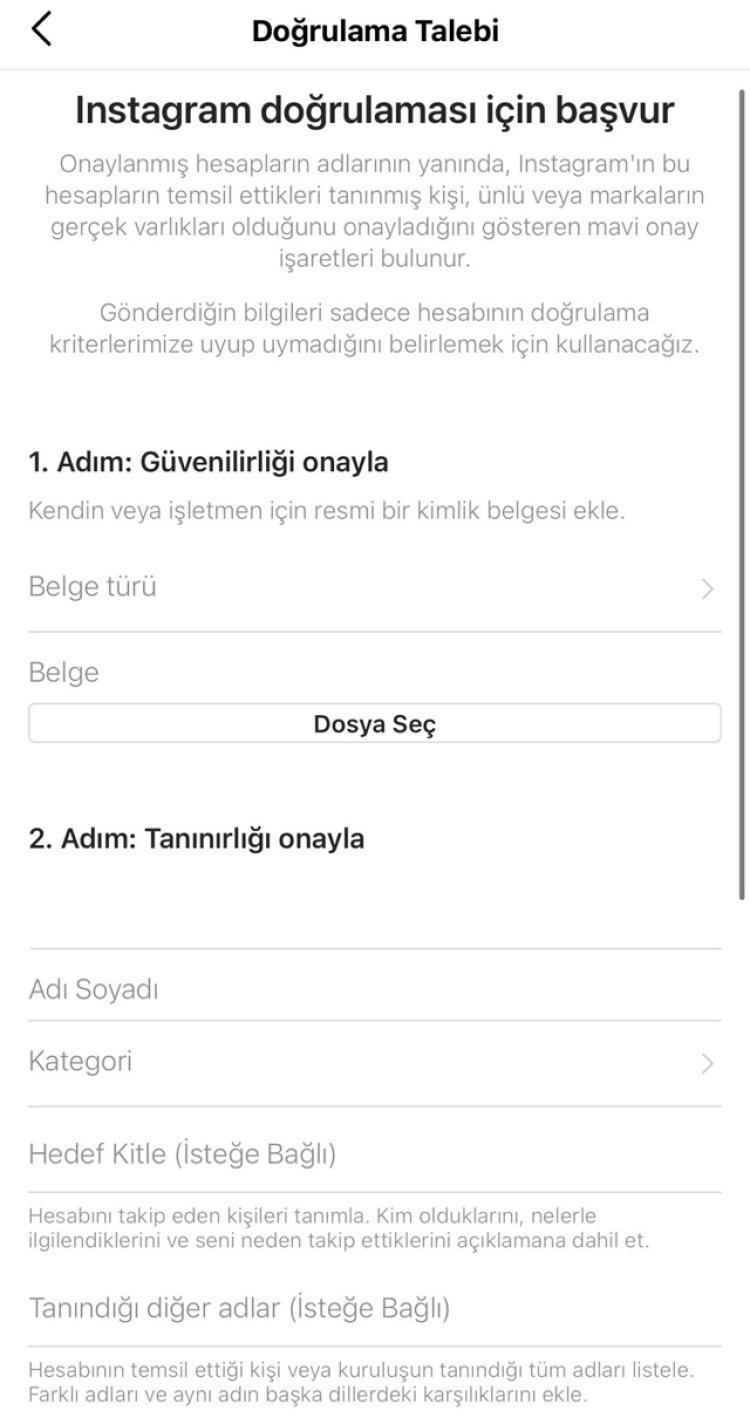 Instagram mavi rozet almak isteyenlere müjde!