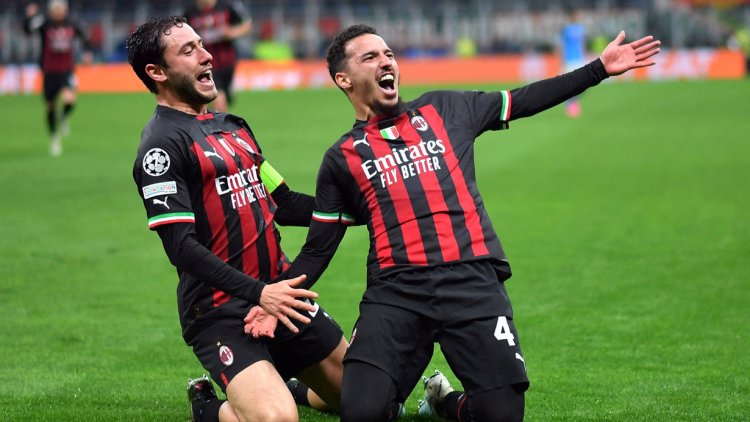 UEFA Şampiyonlar Ligi çeyrek finalinde Milan, Napoli’yi tek golle mağlup etti