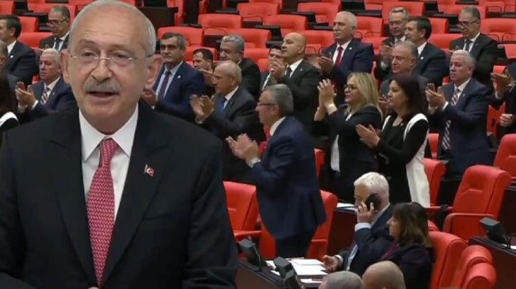 Kılıçdaroğlu vekil sıfatıyla son kez TBMM’de konuştu, CHP sıraları ayağa kalktı