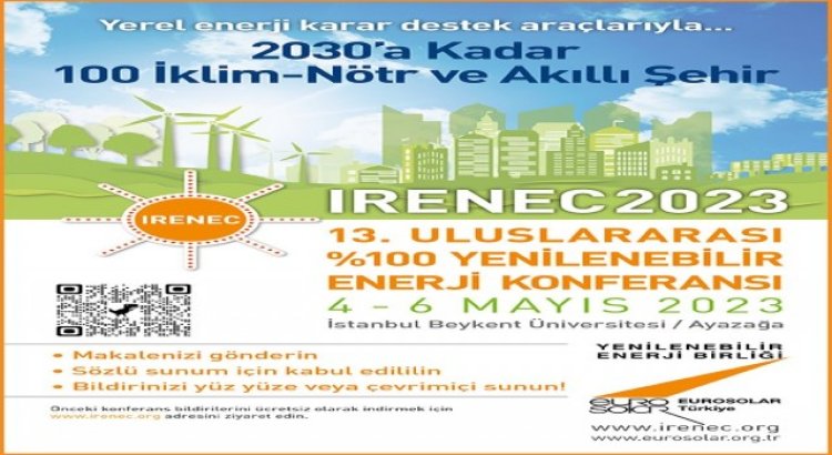 Yenilenebilir Enerji Konferansının 13üncüsü 4 Mayısta