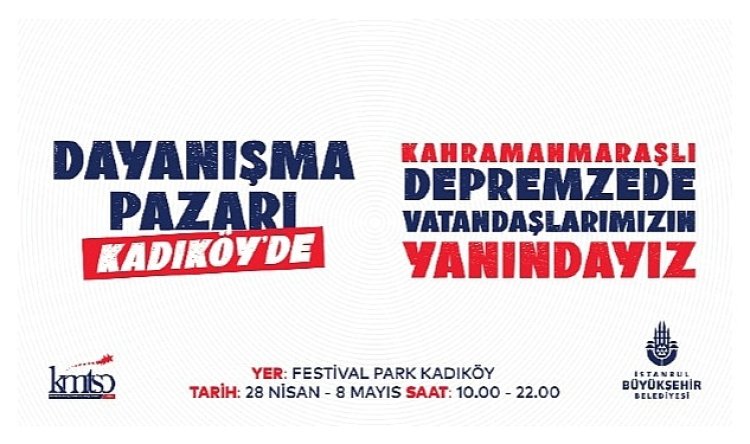 Deprem Dayanışma Pazarı Kadıköy’de