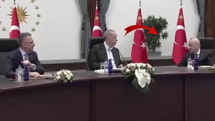 Yaptığı gaf sonrası Cumhurbaşkanı Erdoğan, Bahçeli’ye dönüp böyle seslendi: Bir sürçü lisan oldu galiba