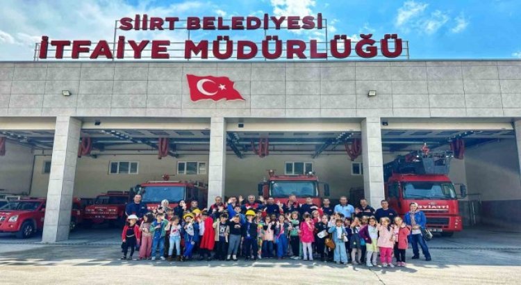 Siirt itfaiyesinden öğrencilere eğitim