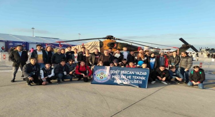 Şehit Sercan Yazar Meslek Lisesi öğrencileri TEKNOFESTte