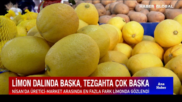 Nisan ayında üretici-market arasında en fazla fark limonda gözlendi