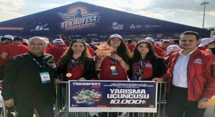 Muğla BİLSEM Türkiye üçüncülüğü ödülünü TEKNOFESTte aldı