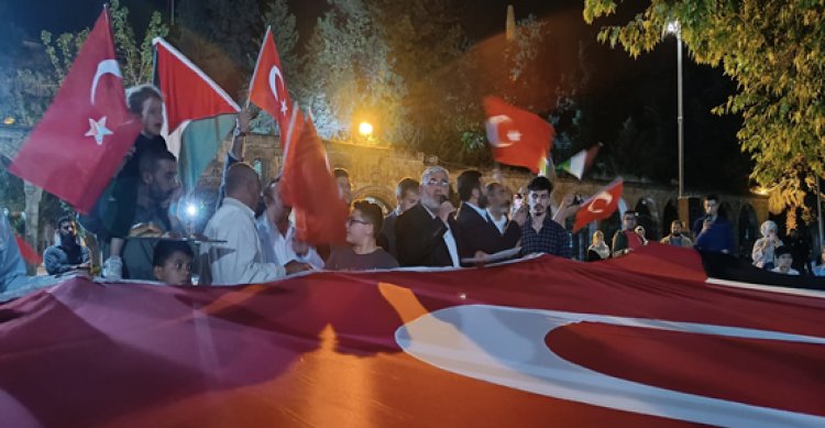 Urfa’da İsrail’e tepki!