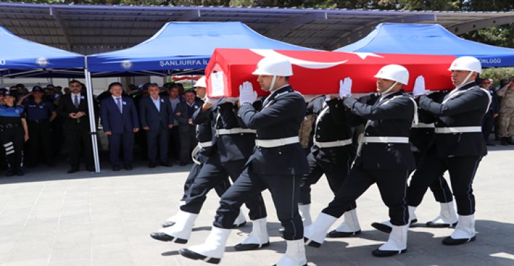 Şanlıurfa’da hayatını kaybeden polis memur memleketine uğurlandı