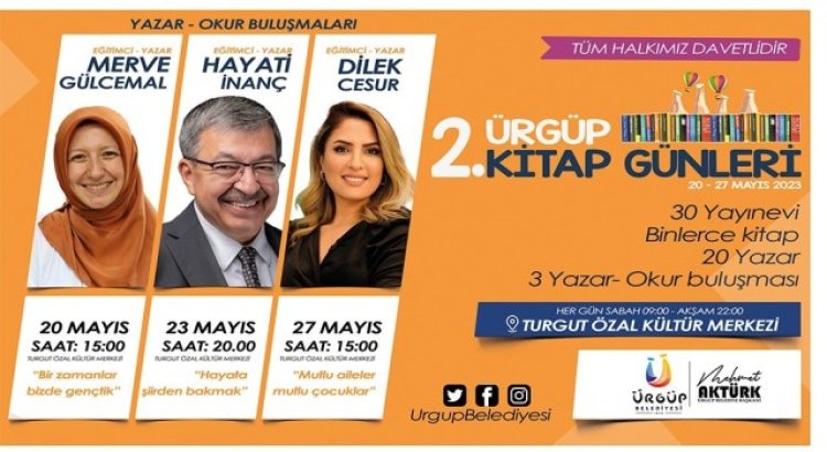 2. Ürgüp Kitap Günleri başlıyor